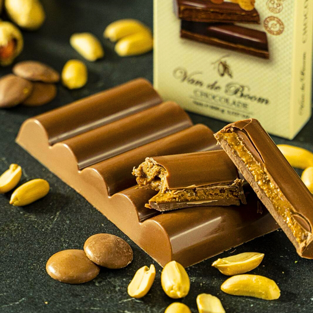 Pinda Luxe – Chocoladereep 100g met 100% Pinda’s